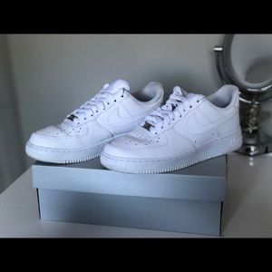 White air force 1’s